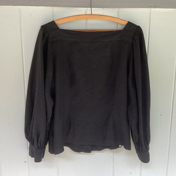 J. Crew Squareneck button-up 100% linen TOP - Picture 2 of 2